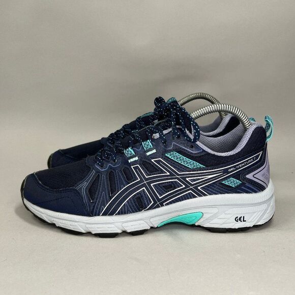 Asics Gel-Venture 7 Shoes Women's Size 8‎ Blue Athletic Trail Running Sneakers - Picture 4 of 12